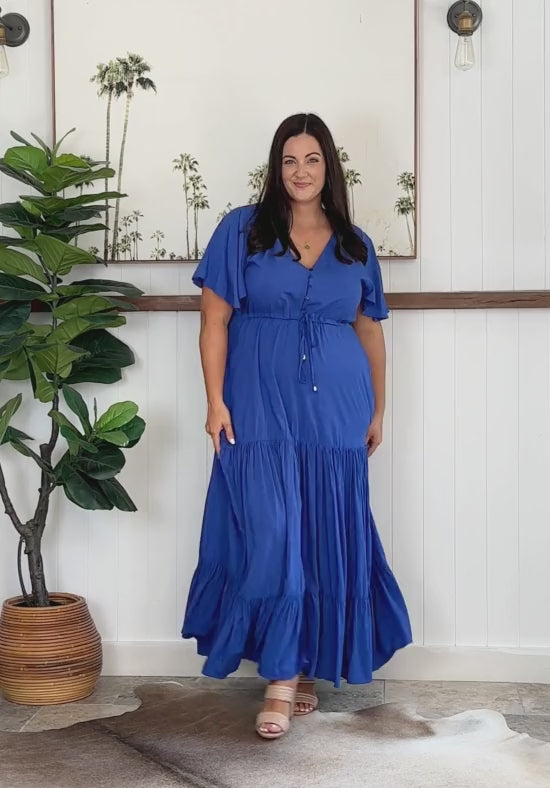 New Gracie Maxi Dress Cobalt Blue