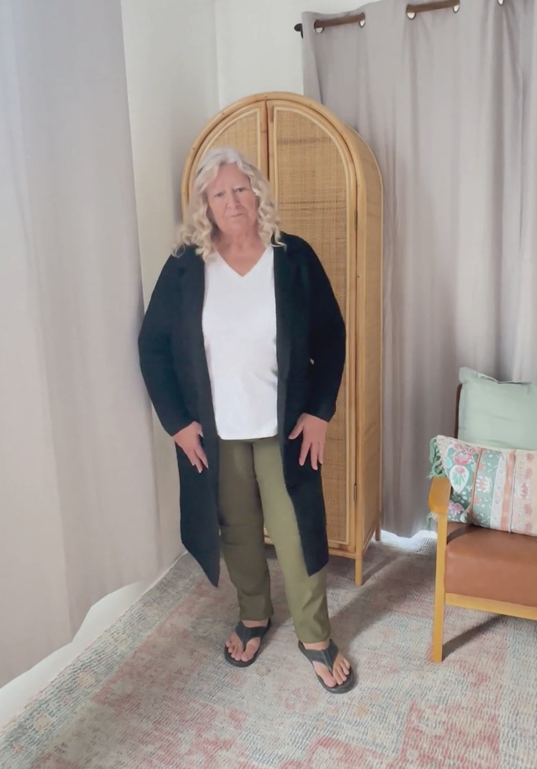 Sloane Longline Cardigan Black