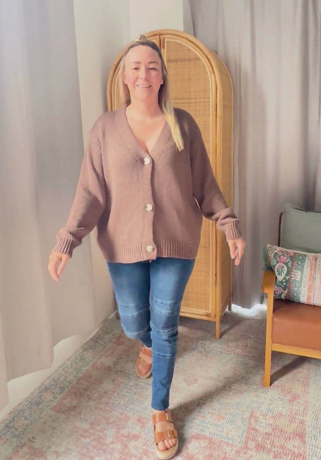 Harper Cardigan Chocolate