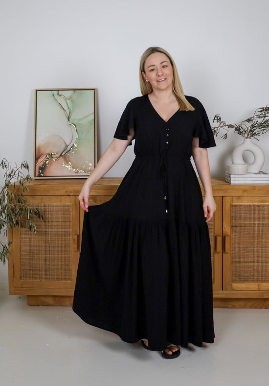 New Look Gracie Maxi Dress Black