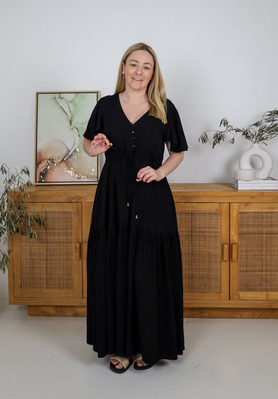New Look Gracie Maxi Dress Black - Daisy’s Closet