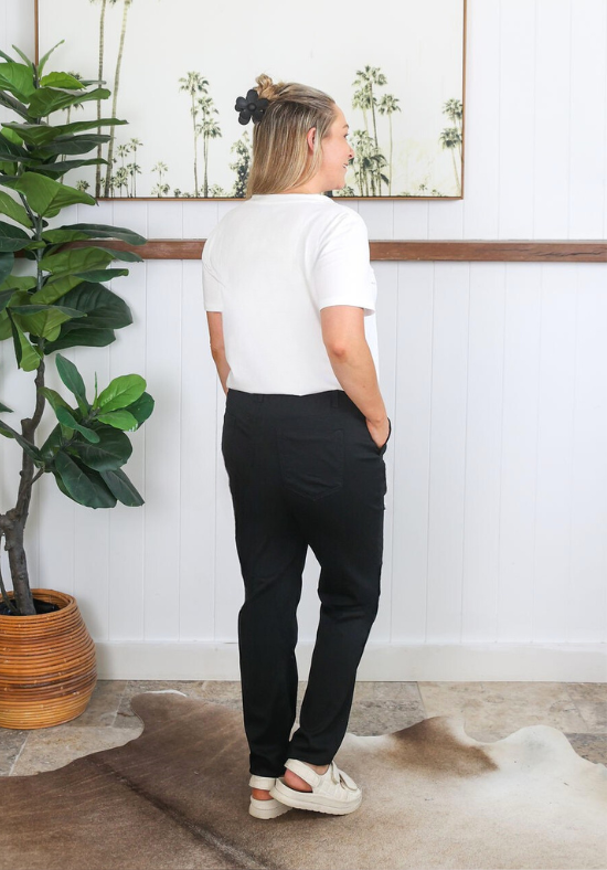 Delta Stretch Joggers Black - Daisy’s Closet