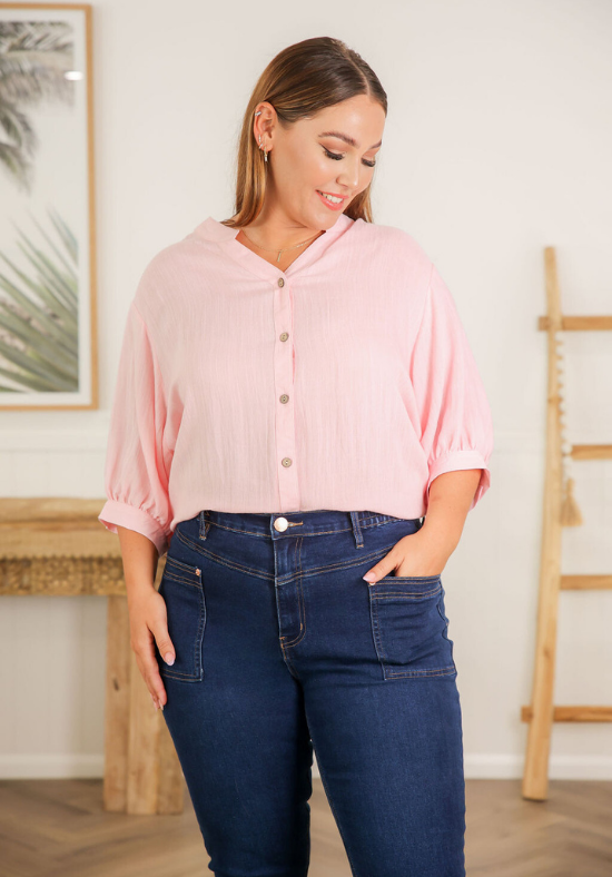 Ladies Dark Denim Jeans - Curve Frendly - Front + Back Pockets - Carter Curve Jeans - Daisy's Closet