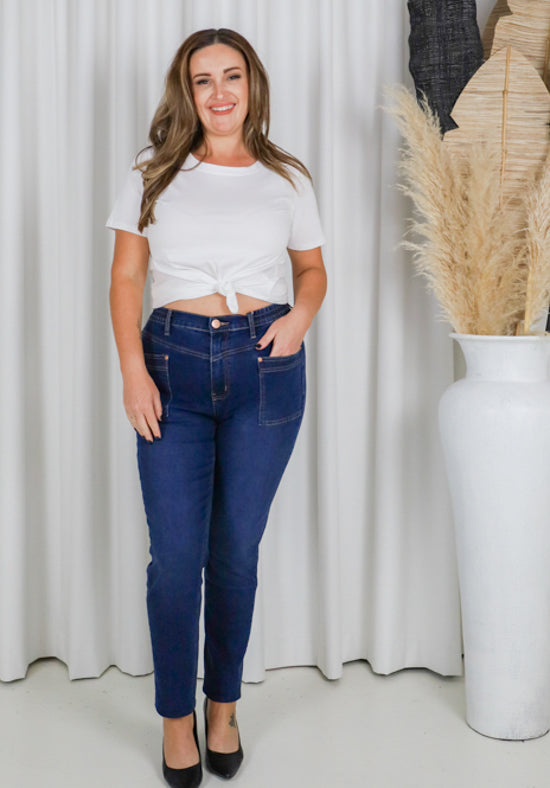 Carter Curve Jeans Dark Denim - Daisy’s Closet